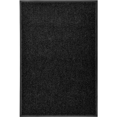 vidaXL Türmatte Waschbar Schwarz - 60x90 cm - Türmatte vidaXL Türmatte Waschbar Schwarz - 60x90 cm - Türmatte