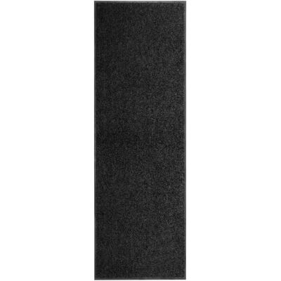 vidaXL Alfombra de entrada negra 60x180 cm vidaXL Alfombra de entrada negra 60x180 cm