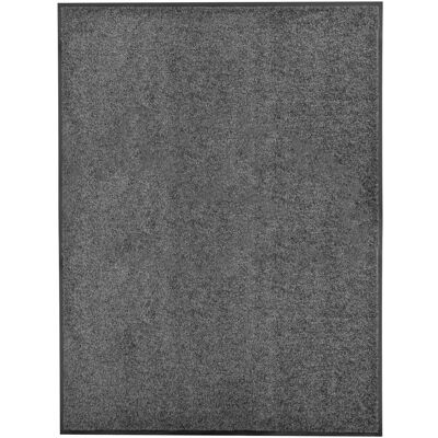 vidaXL Alfombra Lavable Antracita - Interior/Exterior 90x120 cm vidaXL Alfombra Lavable Antracita - Interior/Exterior 90x120 cm