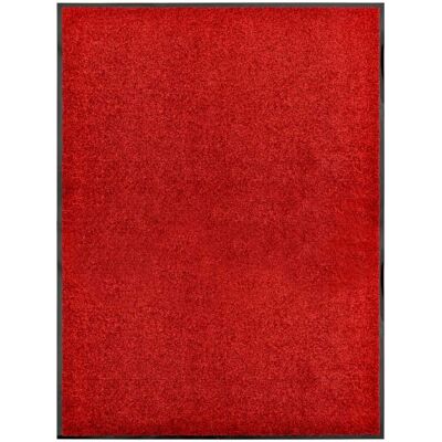 vidaXL Alfombra Lavable Roja 90x120 cm - Interior Exterior vidaXL Alfombra Lavable Roja 90x120 cm - Interior Exterior
