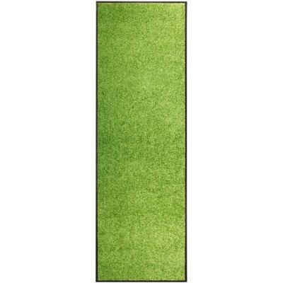 vidaXL Alfombra Lavable Verde - 60x180 cm - Entrada Interior/Exterior vidaXL Alfombra Lavable Verde - 60x180 cm - Entrada Interior/Exterior