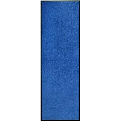 Alfombra de entrada lavable azul vidaXL Alfombra de entrada lavable azul vidaXL