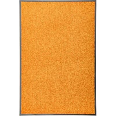 vidaXL Waschbarer Orangener Fußmatte - Innen/Außen Eingangsmatte - 60x90 cm vidaXL Waschbarer Orangener Fußmatte - Innen/Außen Eingangsmatte - 60x90 cm