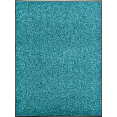 vidaXL Alfombra Lavable Cyan - 90x120 cm - Entrada Interior Exterior vidaXL Alfombra Lavable Cyan - 90x120 cm - Entrada Interior Exterior