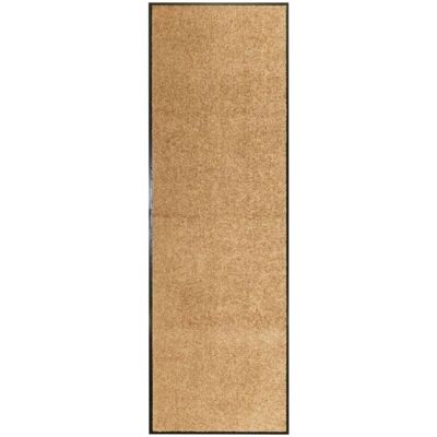 vidaXL Alfombra Lavable Crema - Alfombra para Interior y Exterior - Alfombra vidaXL Alfombra Lavable Crema - Alfombra para Interior y Exterior - Alfombra