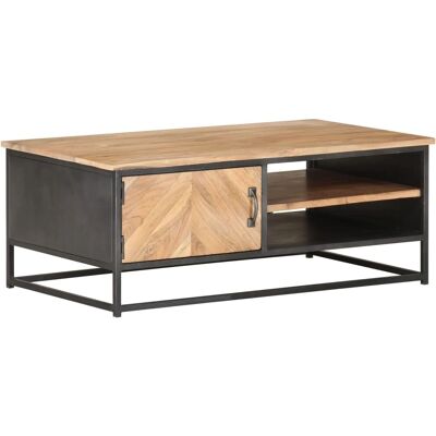 vidaXL Akazienholz Couchtisch - 90x50x35 cm - Braun vidaXL Akazienholz Couchtisch - 90x50x35 cm - Braun