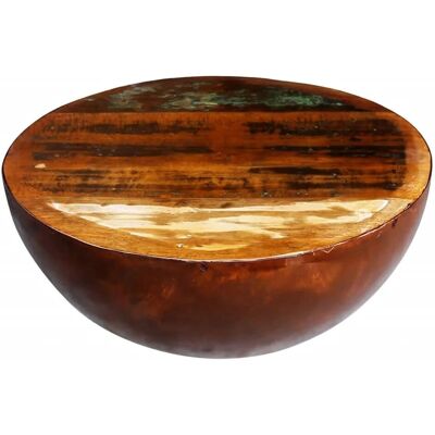 vidaXL Schwarzer Massiver Akazien Holztisch - Kaffeetisch vidaXL Schwarzer Massiver Akazien Holztisch - Kaffeetisch