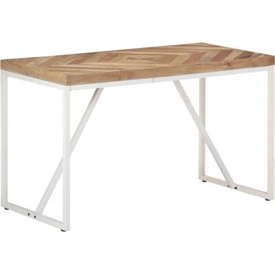 vidaXL Massief acaciahout en mangohout eettafel - VidaXL vidaXL Massief acaciahout en mangohout eettafel - VidaXL