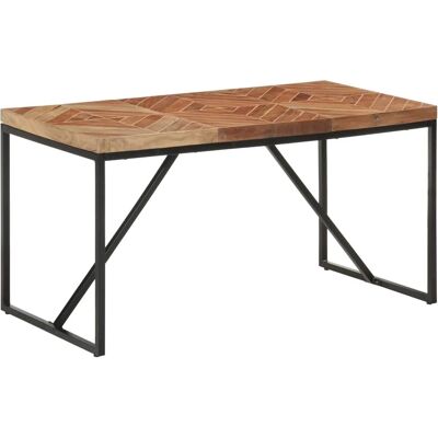 vidaXL Solider Akazie und Mango Holztisch - 140x70 cm - Esstisch vidaXL Solider Akazie und Mango Holztisch - 140x70 cm - Esstisch
