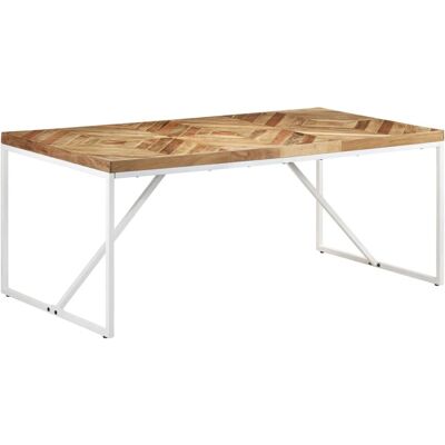 Table à manger en acacia et mangue solide vidaXL - Cuisine Salle à manger - Publicité Table à manger en acacia et mangue solide vidaXL - Cuisine Salle à manger - Publicité