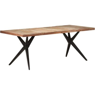 vidaXL Kierrätysmateriaalista valmistettu ruokapöytä - 200x90x76cm vidaXL Kierrätysmateriaalista valmistettu ruokapöytä - 200x90x76cm