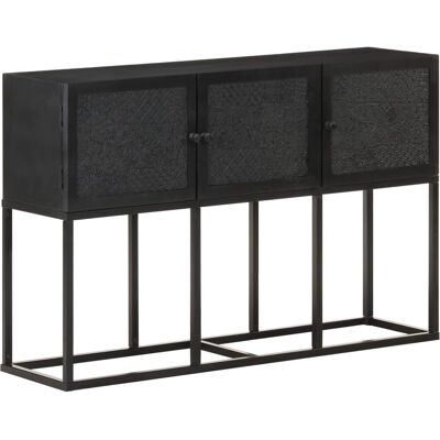 Aparador vidaXL 115x30x76 cm Madera de Mango Maciza - Rústico Industrial Aparador vidaXL 115x30x76 cm Madera de Mango Maciza - Rústico Industrial