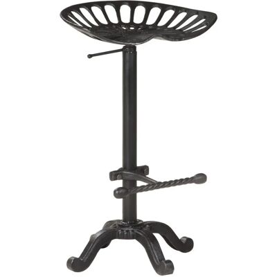 vidaXL Barhocker Schwarz Gusseisen Möbel Bistro Kneipen Thekenhöhe Stuhl vidaXL Barhocker Schwarz Gusseisen Möbel Bistro Kneipen Thekenhöhe Stuhl
