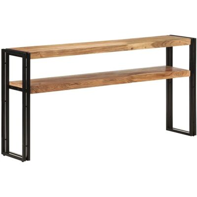 vidaXL Consoletafel - Massief acaciahout - 150x30x75 cm - Consoletafel vidaXL Consoletafel - Massief acaciahout - 150x30x75 cm - Consoletafel