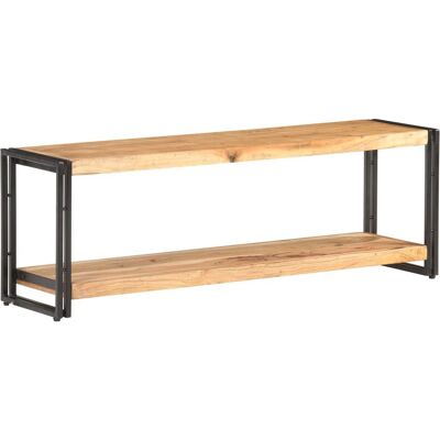 vidaXL Mueble de TV de madera maciza de acacia 120x30x40 cm - Mueble para TV vidaXL Mueble de TV de madera maciza de acacia 120x30x40 cm - Mueble para TV