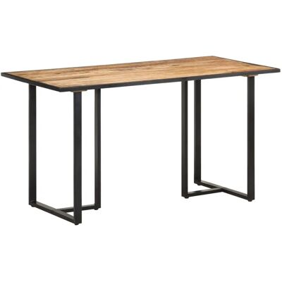 vidaXL 140 cm Mango Houten Eettafel - Keuken en Eetkamer Meubilair vidaXL 140 cm Mango Houten Eettafel - Keuken en Eetkamer Meubilair