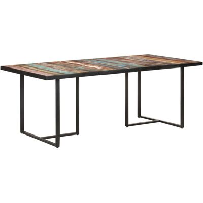 vidaXL 200 x 100 cm Kierrätetty massiivipuun ruokapöytä - Keittiö ja Ruokailutila vidaXL 200 x 100 cm Kierrätetty massiivipuun ruokapöytä - Keittiö ja Ruokailutila