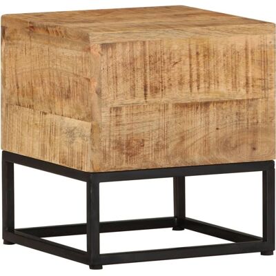 Vidaxl Mango-Holz Beistelltisch - Natürliche Oberfläche - 30x30x33cm Vidaxl Mango-Holz Beistelltisch - Natürliche Oberfläche - 30x30x33cm