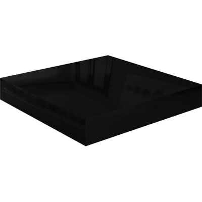 vidaXL Étagère MDF Noire - Rangement mural - Publicité vidaXL Étagère MDF Noire - Rangement mural - Publicité