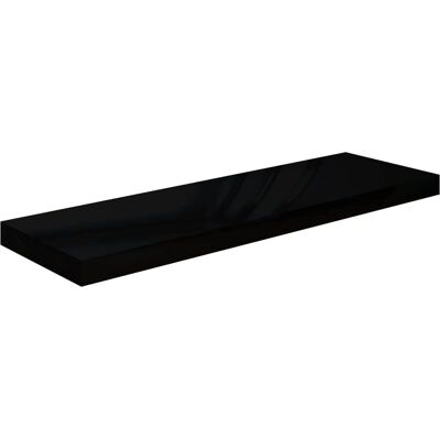 vidaXL Schwarze Wandregal 80x23,5x3,8cm MDF - Wandregal vidaXL Schwarze Wandregal 80x23,5x3,8cm MDF - Wandregal