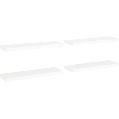 vidaXL 4x Zwevende Wandplanken Wit 80x23.5x3.8 cm MDF vidaXL 4x Zwevende Wandplanken Wit 80x23.5x3.8 cm MDF