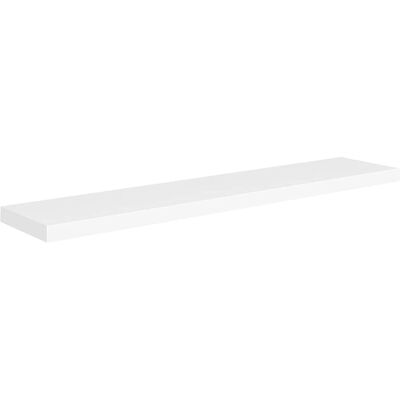 vidaXL Witte Drijvende Wandplank 120x23.5x3.8 cm MDF - Wandplank vidaXL Witte Drijvende Wandplank 120x23.5x3.8 cm MDF - Wandplank