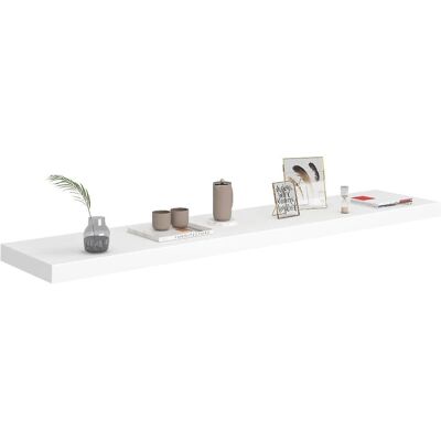 vidaXL 4 Mensole a Parete Fluttuanti Bianche 120x23.5x3.8 cm MDF vidaXL 4 Mensole a Parete Fluttuanti Bianche 120x23.5x3.8 cm MDF