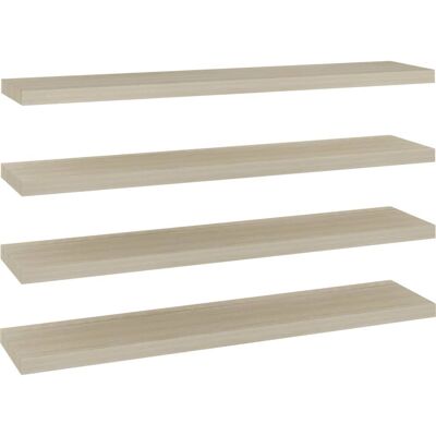 vidaXL 4 Mensole a Parete Rovere MDF - Mensole vidaXL 4 Mensole a Parete Rovere MDF - Mensole