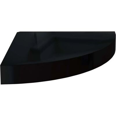 Scaffale angolare sospeso nero vidaXL 25x25x3,8 cm MDF Scaffale angolare sospeso nero vidaXL 25x25x3,8 cm MDF