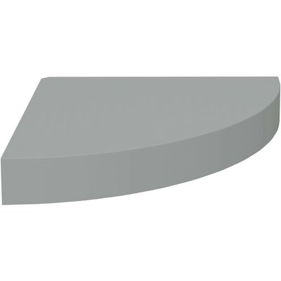 vidaXL Grijze zwevende hoekplank - 25x25x3,8 cm MDF vidaXL Grijze zwevende hoekplank - 25x25x3,8 cm MDF