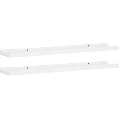 vidaXL Weiße MDF Regale Set - Wandmontierte Ausstellungsbretter vidaXL Weiße MDF Regale Set - Wandmontierte Ausstellungsbretter