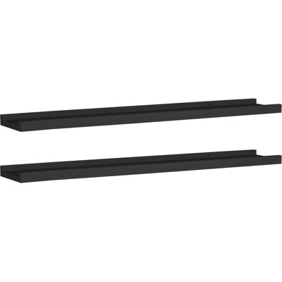 vidaXL 323933 Hylde Sort MDF - Hylde vidaXL 323933 Hylde Sort MDF - Hylde