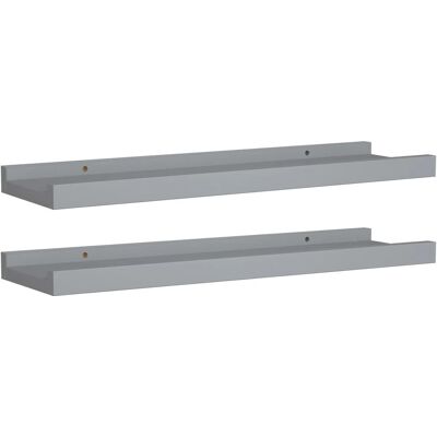 vidaXL MDF Grijze Planken Set - Wandmontage vidaXL MDF Grijze Planken Set - Wandmontage