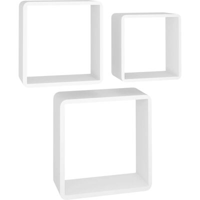 vidaXL 323949 Étagères MDF Blanches - Ensemble de 3 Cubes Muraux - Publicité vidaXL 323949 Étagères MDF Blanches - Ensemble de 3 Cubes Muraux - Publicité