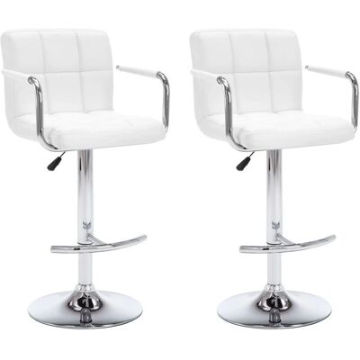 vidaXL Modell 781653 Weiß Kunstleder Barhocker - Bar Stool vidaXL Modell 781653 Weiß Kunstleder Barhocker - Bar Stool