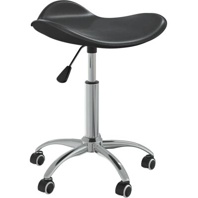 vidaXL Salon Spa Stool Black Faux Leather - Salon Spa Stool vidaXL Salon Spa Stool Black Faux Leather - Salon Spa Stool
