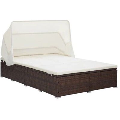 VidaXL Outdoor Bett - Braun, Modell 310234 - Gartentisch VidaXL Outdoor Bett - Braun, Modell 310234 - Gartentisch