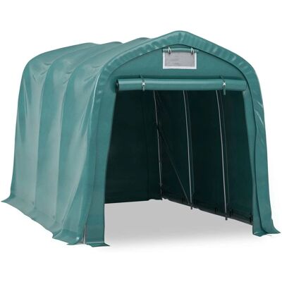 Tente de garage en PVC vert vidaXL - Abri pour véhicules - Publicité Tente de garage en PVC vert vidaXL - Abri pour véhicules - Publicité