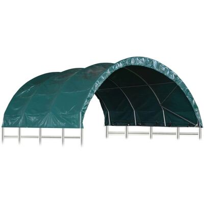 vidaXL Viehstallzelt PVC Grün Outdoor Überdachung Tier Stall - Viehstallzelt vidaXL Viehstallzelt PVC Grün Outdoor Überdachung Tier Stall - Viehstallzelt