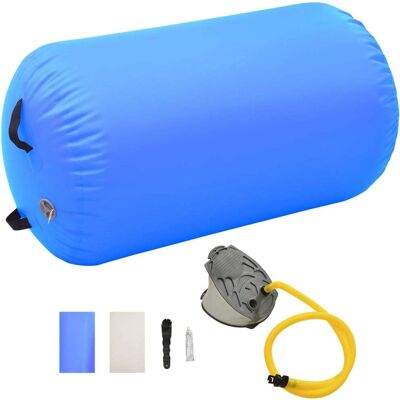 vidaXL Rouleau de Gymnastique Gonflable - 100x60 cm, Bleu, PVC vidaXL Rouleau de Gymnastique Gonflable - 100x60 cm, Bleu, PVC