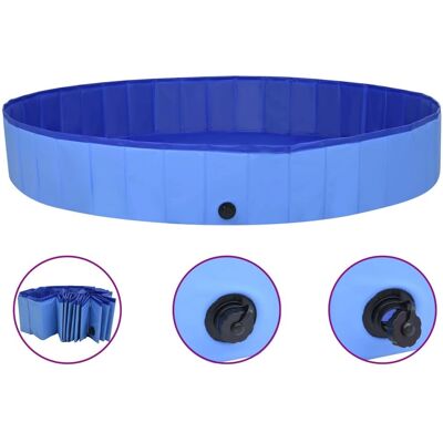 vidaXL Hundepool Blau 200x30 cm PVC - Hundeschwimmbecken vidaXL Hundepool Blau 200x30 cm PVC - Hundeschwimmbecken