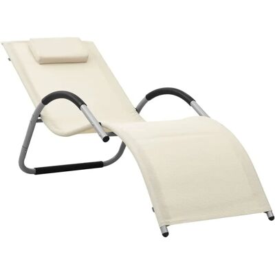 vidaXL Gartensessel - Gepolsteter Sitz, Aluminium, Stahl, Textil - Lounge vidaXL Gartensessel - Gepolsteter Sitz, Aluminium, Stahl, Textil - Lounge