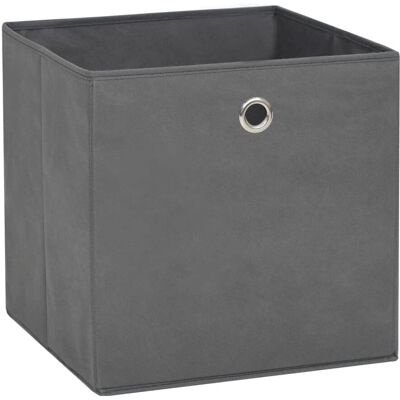 vidaXL Boîtes de rangement 4 pièces Tissu non-tissé Gris - Boîtes de rangement - Publicité vidaXL Boîtes de rangement 4 pièces Tissu non-tissé Gris - Boîtes de rangement - Publicité