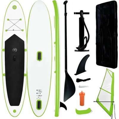 vidaXL Aufblasbares Paddleboard mit Segelset - SUP für Erwachsene vidaXL Aufblasbares Paddleboard mit Segelset - SUP für Erwachsene