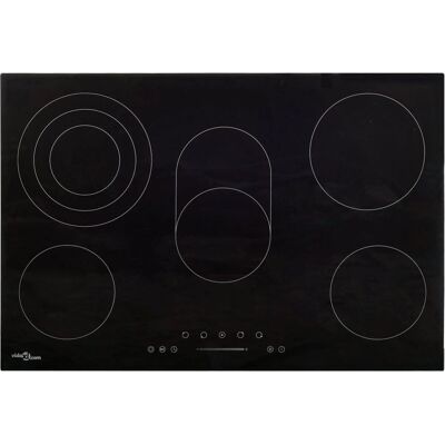 vidaXL Keramisk Kogeplade 5 Zoner Touch 90 cm 8500 W vidaXL Keramisk Kogeplade 5 Zoner Touch 90 cm 8500 W