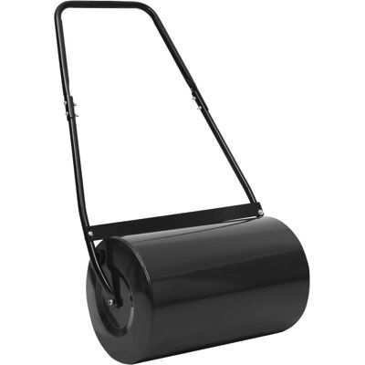 vidaXL Rullo da prato - 63 cm 50 L Strumento da giardino nero per livellare vidaXL Rullo da prato - 63 cm 50 L Strumento da giardino nero per livellare