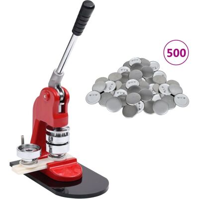 vidaXL Badge Maskine med 500 Dele - Badge Maker vidaXL Badge Maskine med 500 Dele - Badge Maker