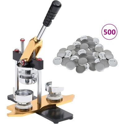 vidaXL Abzeichenhersteller mit 500 Teilen - Badge Maker vidaXL Abzeichenhersteller mit 500 Teilen - Badge Maker
