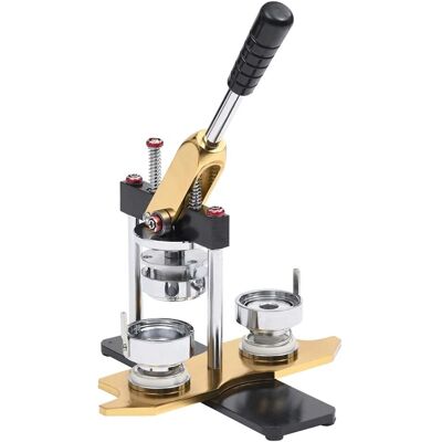vidaXL Badge Maker mit 500 Teilen 25mm Drehstanze - Badge Maker vidaXL Badge Maker mit 500 Teilen 25mm Drehstanze - Badge Maker