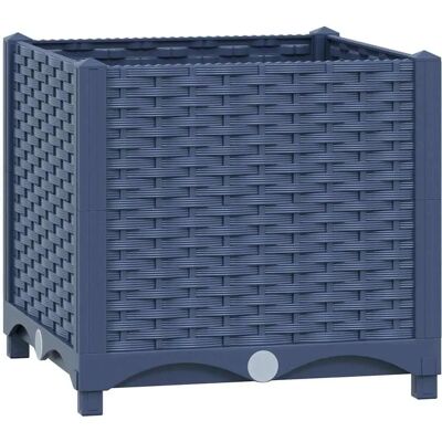 vidaXL Hochbeet 40x40x38 cm Polypropylen Grau vidaXL Hochbeet 40x40x38 cm Polypropylen Grau